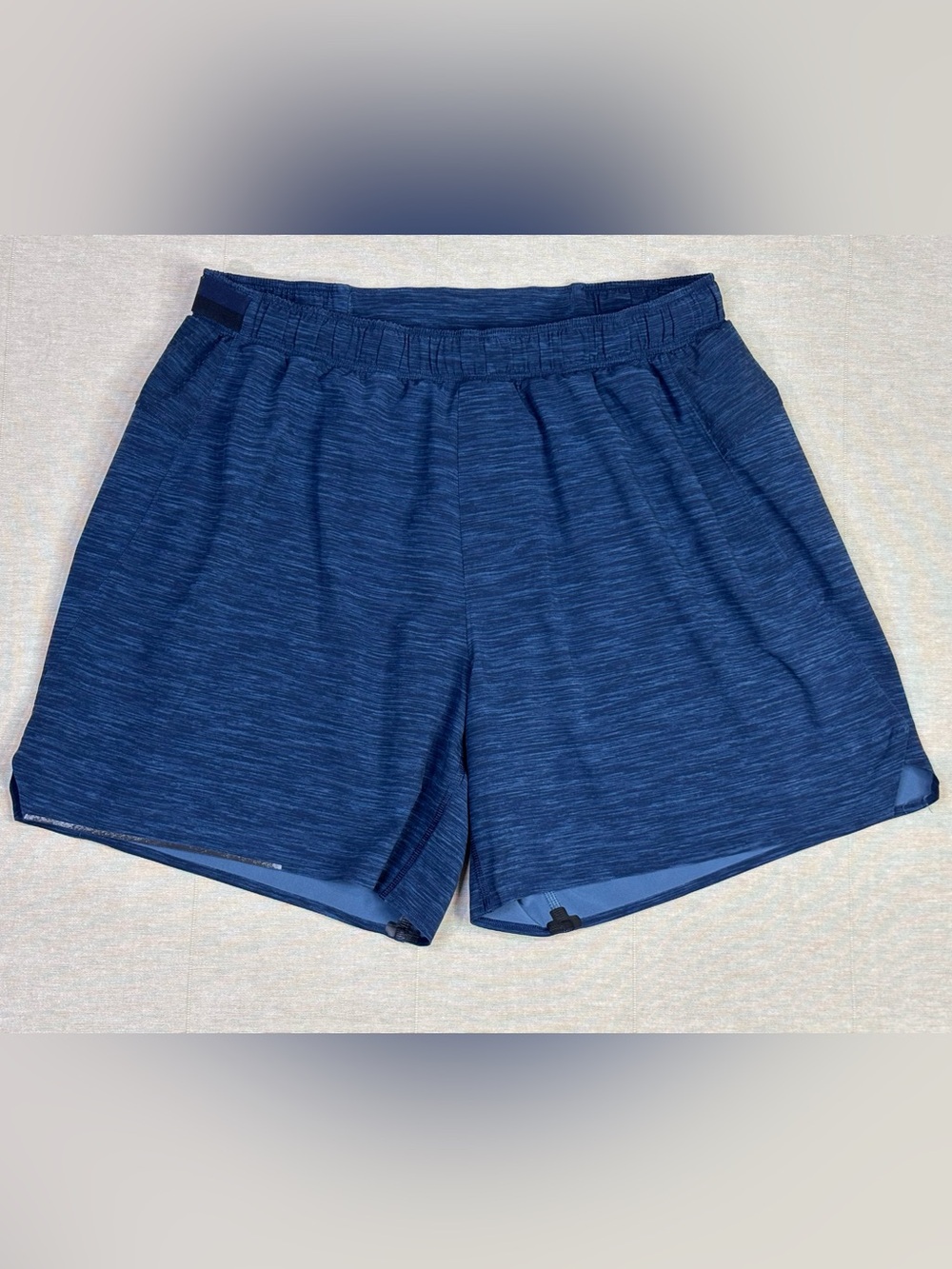 Lululemon Pace Breaker Shorts Blue Lined Athletic Training Men Size L